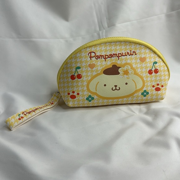 Pompompurin Two-Piece Set Sanrio Japanese Cute Cosmetic Bag Storage Bag - Picture 2 of 8